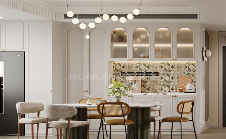 合肥五里华庭120㎡法式风格装修实景鉴赏