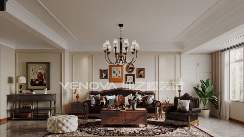 唐山熙湖九里155平方米美式风格装修效果案例|业之峰装饰 - 家居知识
