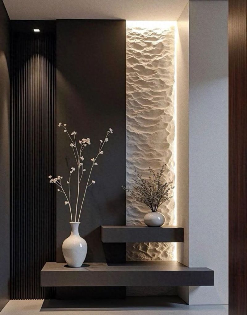 意式玄关设计效果，优雅与实用的完美结合