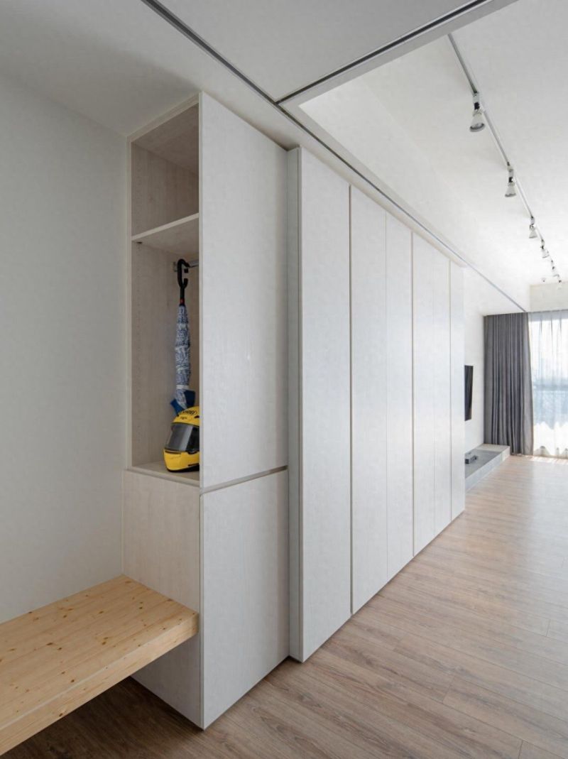 北欧极简风装修，白色与原木色的治愈搭配