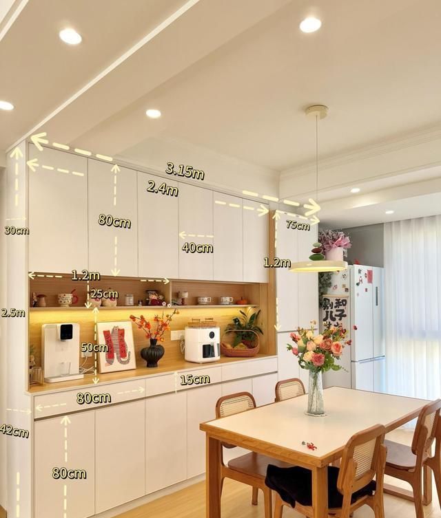 神仙木工打造的绝美餐边柜,快来抄作业! 神仙木工打的餐边柜,真的好绝啊,快来抄作业! - 家居知识