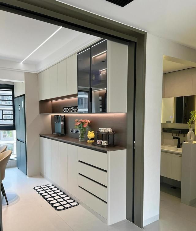 神仙木工打造的绝美餐边柜,快来抄作业! 神仙木工打的餐边柜,真的好绝啊,快来抄作业! - 家居知识