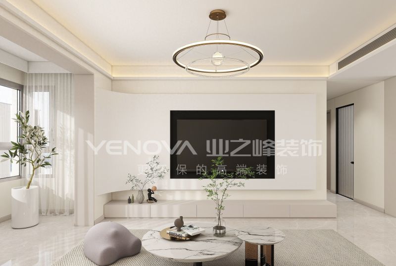 唐山禹洲凤凰府128㎡现代简约风装修案例赏析