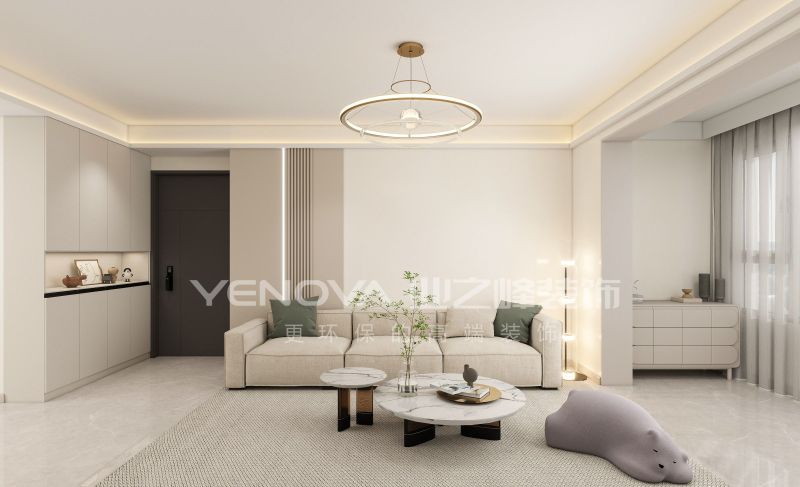 唐山禹洲凤凰府128平方米现代简约风格装修效果案例|业之峰装饰 - 家居知识