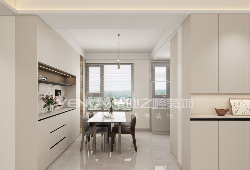 唐山禹洲凤凰府128平方米现代简约风格装修效果案例|业之峰装饰 - 家居知识