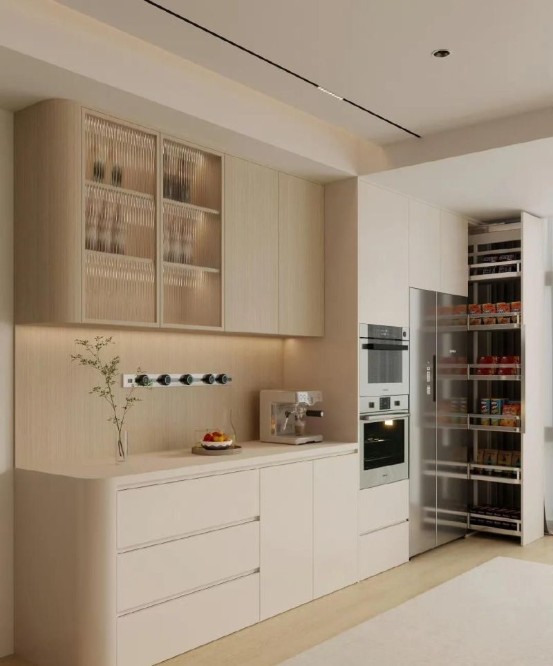 表姐家的 冰箱式餐边柜，把我们都看愣了，还可以这样设计？ - 家居知识