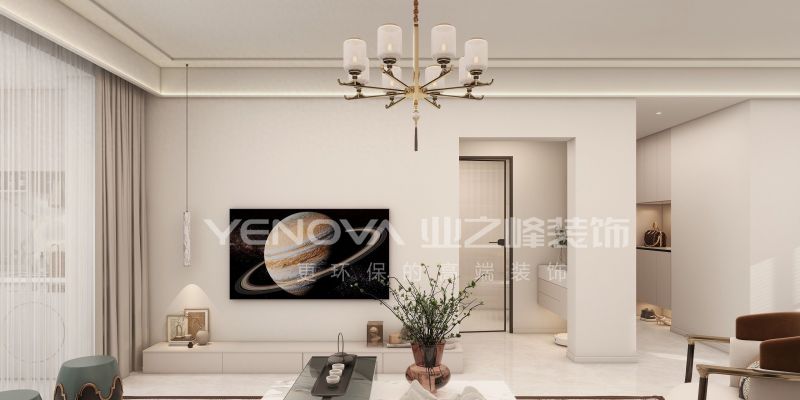 唐山熙湖九里140㎡现代中式风装修案例赏析