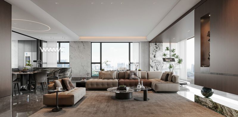 合肥高速尚阖院248㎡意式轻奢风大平层装修设计 - 家居知识