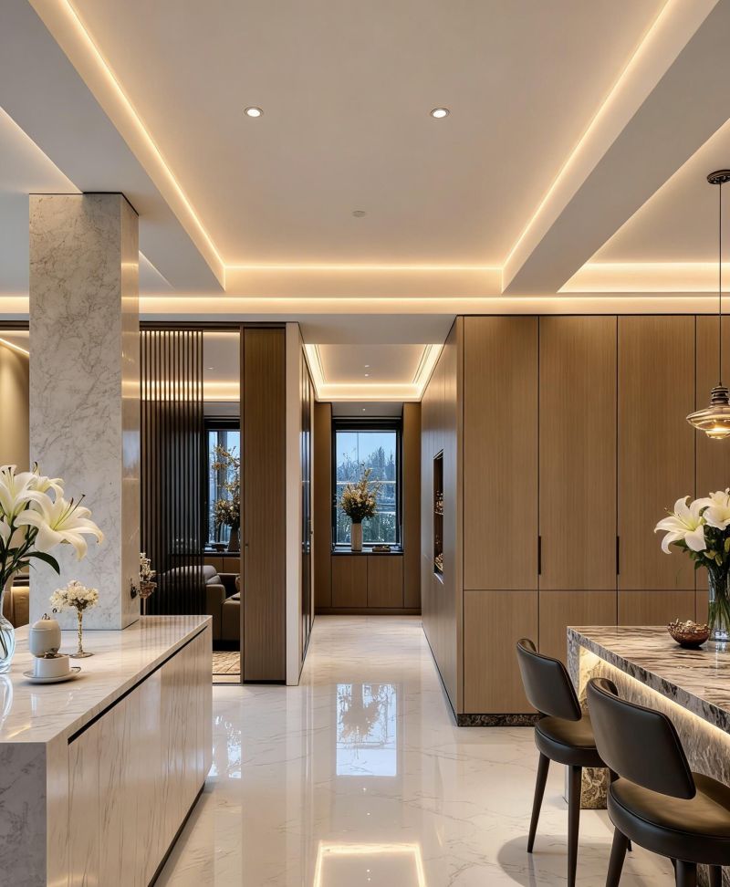 轻奢风装修，没有过多复杂的装饰，却处处透着温暖和精致。 - 家居知识