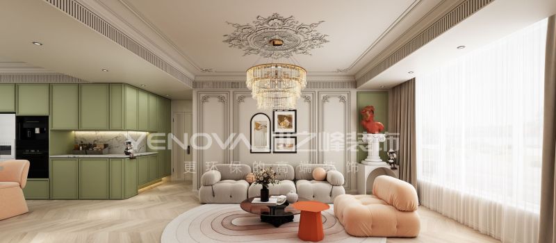 唐山金域缇香127平方米法式风格装修效果案例|业之峰装饰 - 家居知识