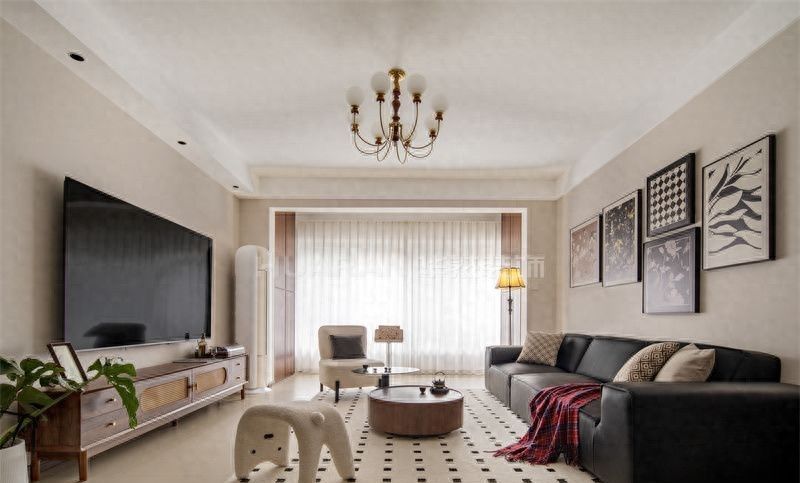 合肥淮矿馥邦天下148㎡中古风装修实景图