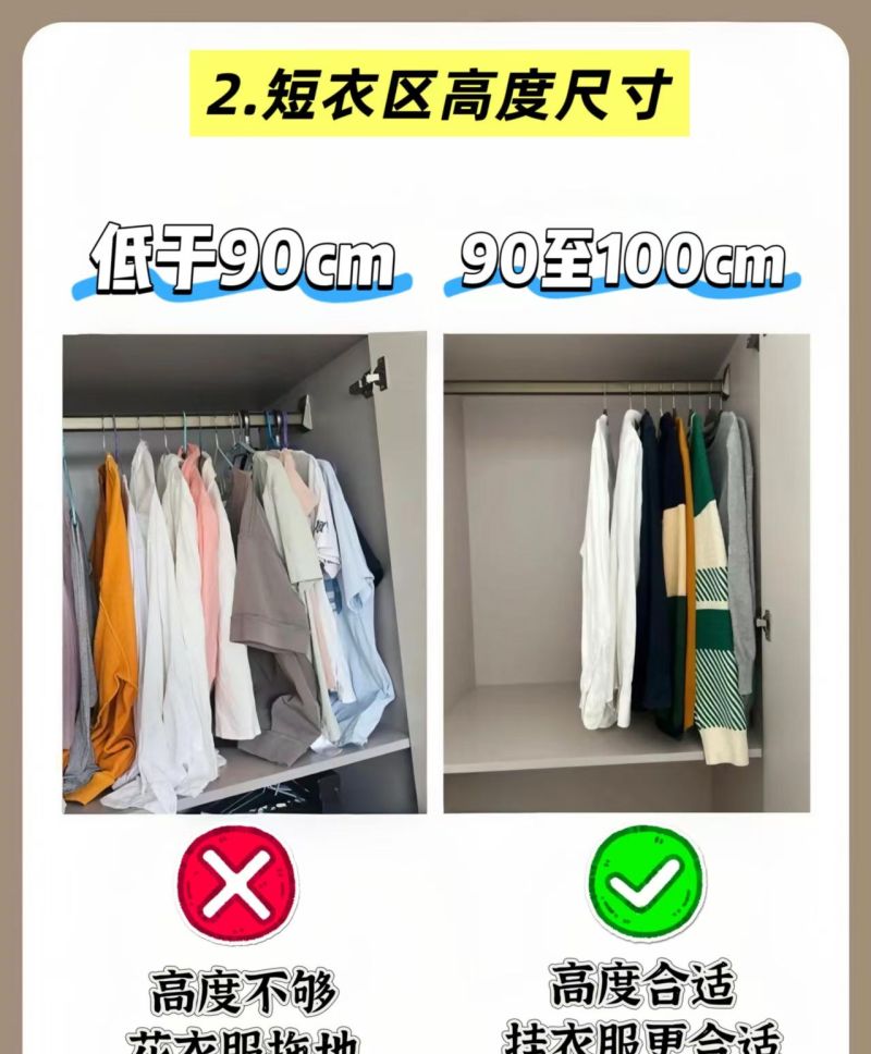 衣柜设计必看!内部员工曝光的9个黄金尺寸,细节拉满! 全屋定制内部员工给我的,衣柜的9个黄金尺寸,太细节了! - 家居知识
