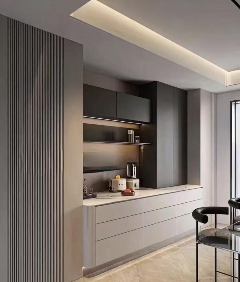 光和色的高级感，你喜欢哪款餐边柜设计！ - 家居知识