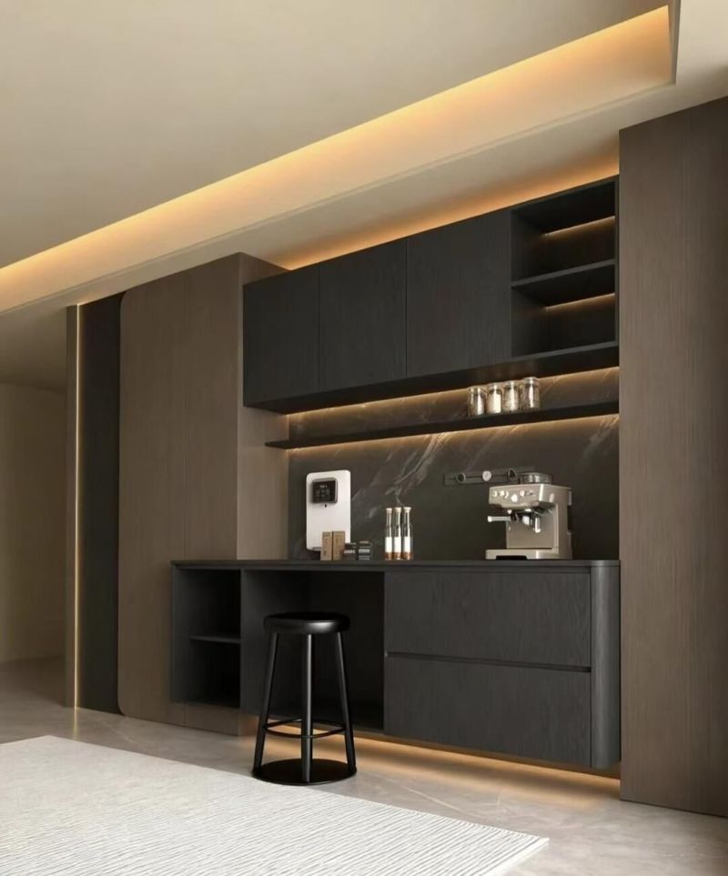 光和色的高级感，你喜欢哪款餐边柜设计！ - 家居知识