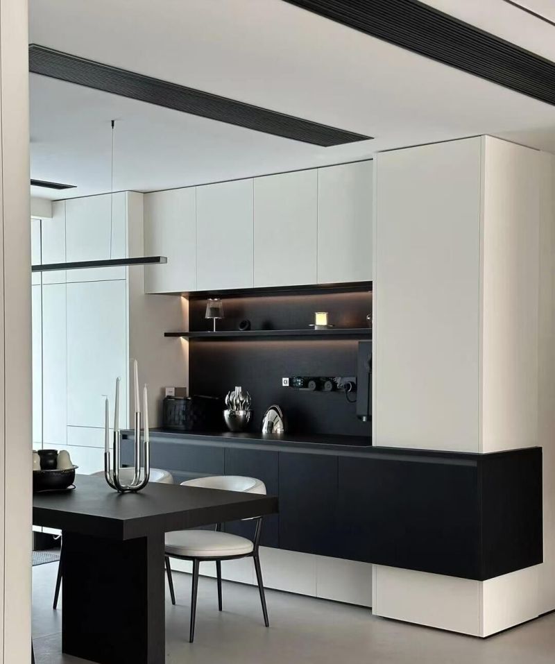 光和色的高级感，你喜欢哪款餐边柜设计！ - 家居知识