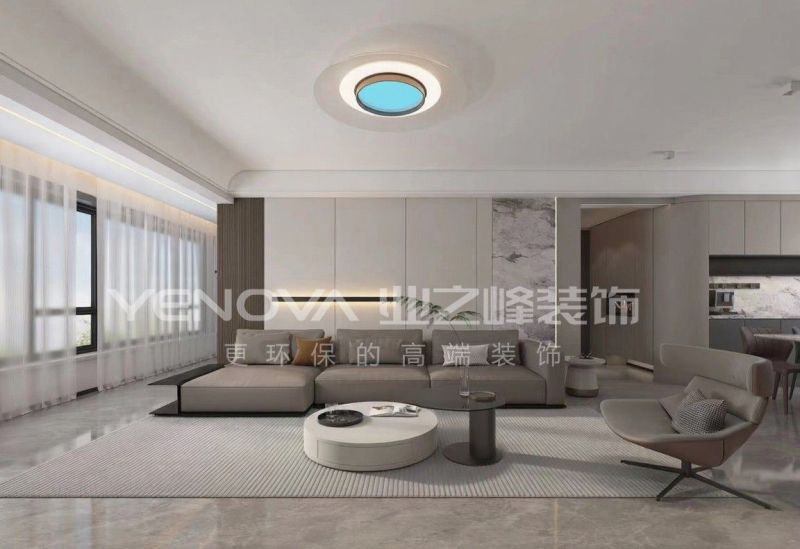 唐山中海九樾143平方米现代风格装修效果案例|业之峰装饰 - 家居知识