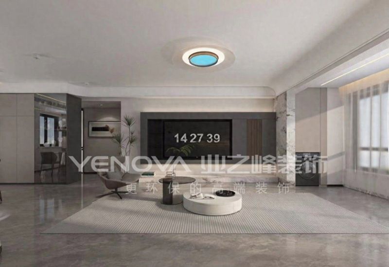 143㎡现代风格装修案例，唐山中海九樾雅居设计解析