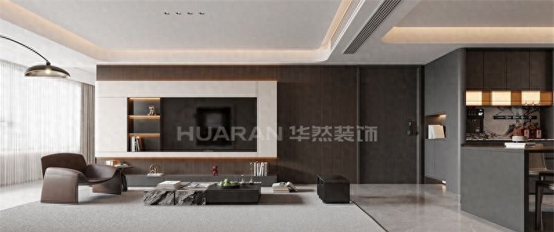 合肥文一塘溪津门150m²现代风装修设计案例分享