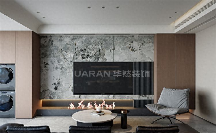 合肥伟星滨江道130㎡意式轻奢风装修案例