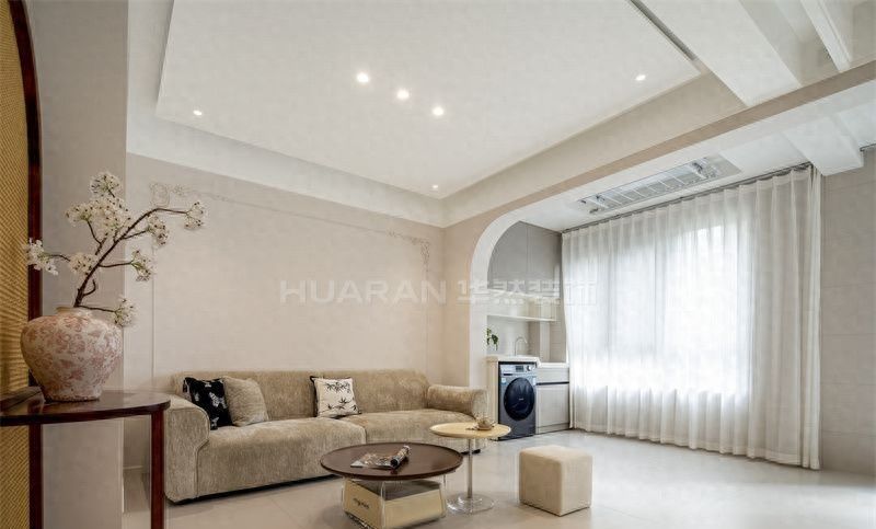 合肥琥珀御宾府137㎡复式现代奶油风装修实景