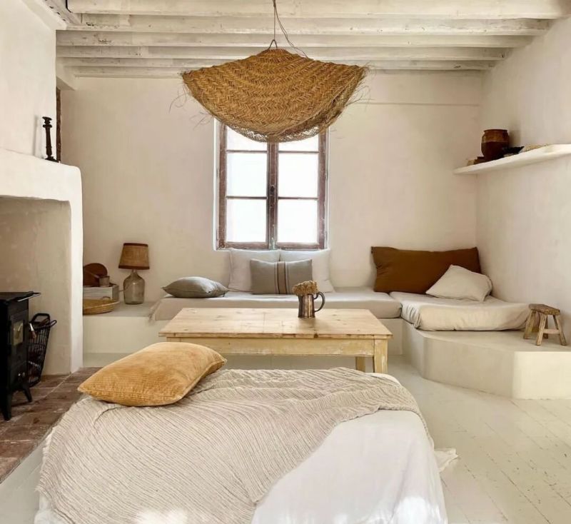 46岁女主简朴的家，白色与天然材料交融，编织地中海浪漫家居梦 - 家居知识