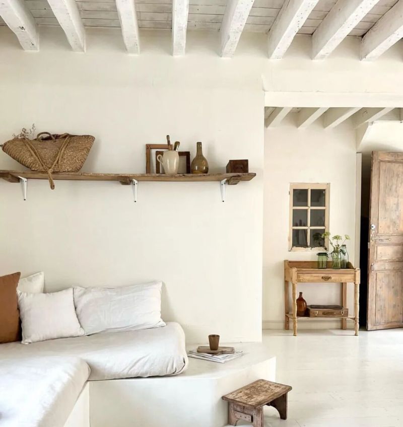 46岁女主简朴的家，白色与天然材料交融，编织地中海浪漫家居梦 - 家居知识