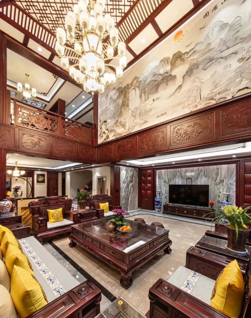 惊艳！这家中式风装修尽显奢华大气