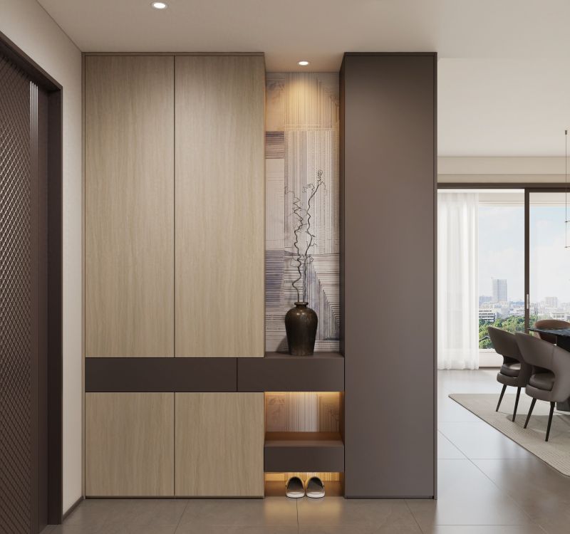 138㎡现代简约三居室，收纳设计让邻居都来取经！