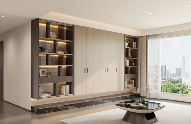 138㎡现代简约三居室,收纳设计让邻居都来取经! 全友设计丨138㎡现代简约风三居,收纳空间多到邻居来取经! - 家居知识