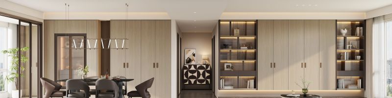 138㎡现代简约三居室,收纳设计让邻居都来取经! 全友设计丨138㎡现代简约风三居,收纳空间多到邻居来取经! - 家居知识