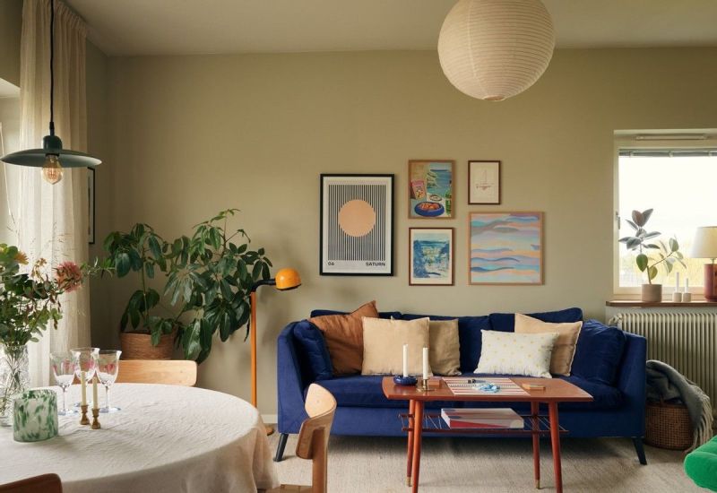 44平小户型，简约现代温柔耐看，蓝色绿色带来宁静、治愈氛围 - 家居知识