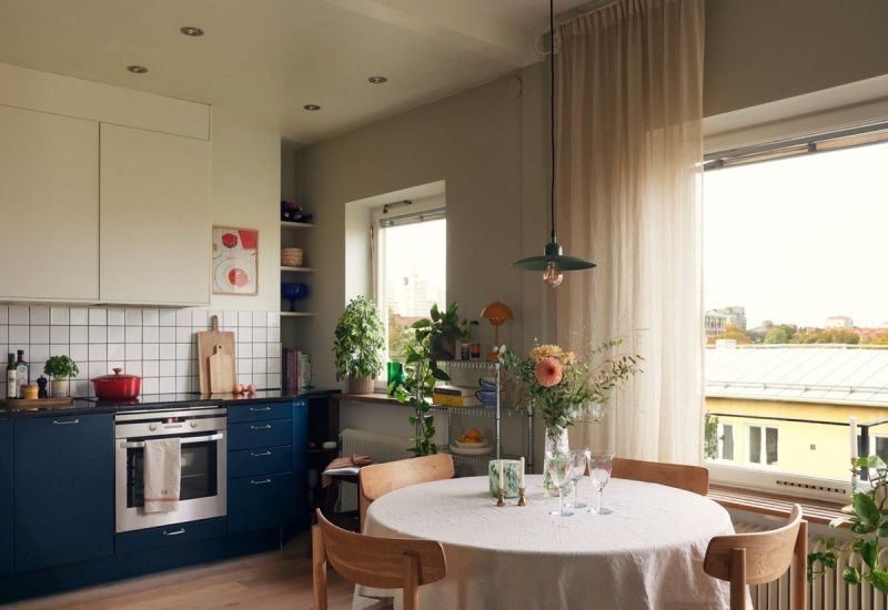 44平小户型，简约现代温柔耐看，蓝色绿色带来宁静、治愈氛围 - 家居知识