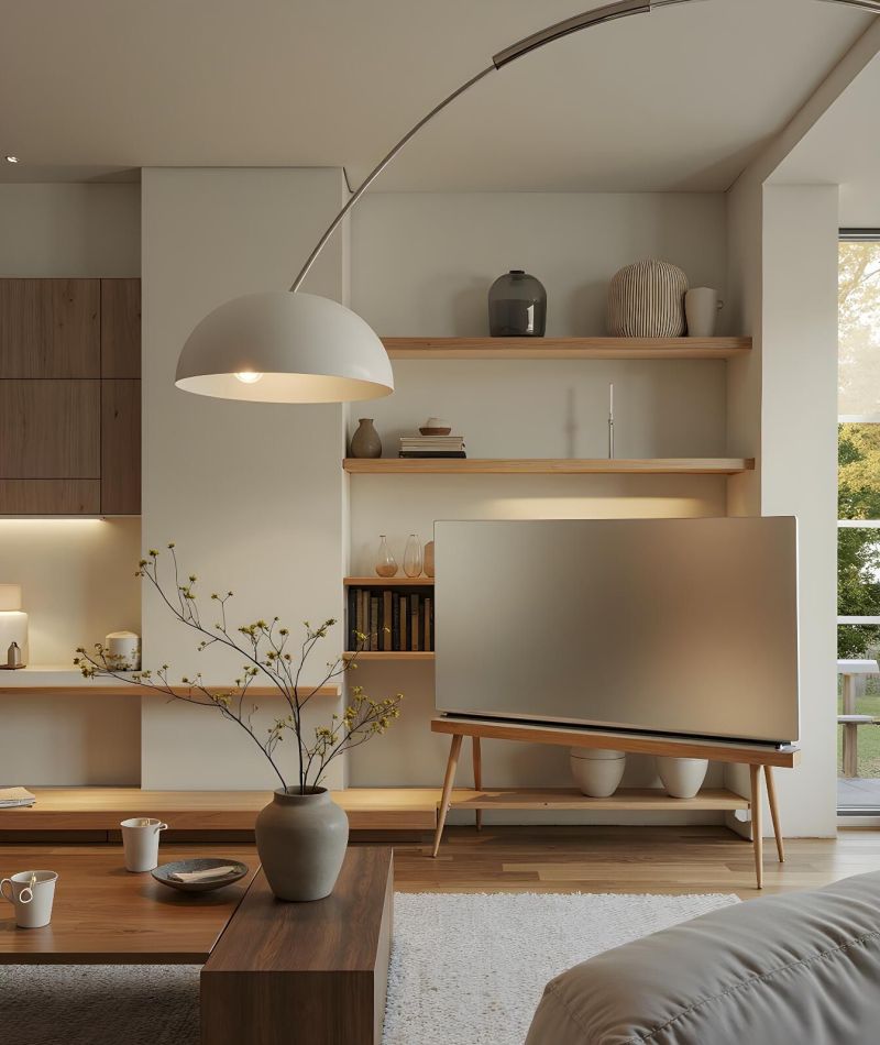 靠白墙和原木风，把家装成了“呼吸感”，通透不压抑，松弛又治愈 - 家居知识