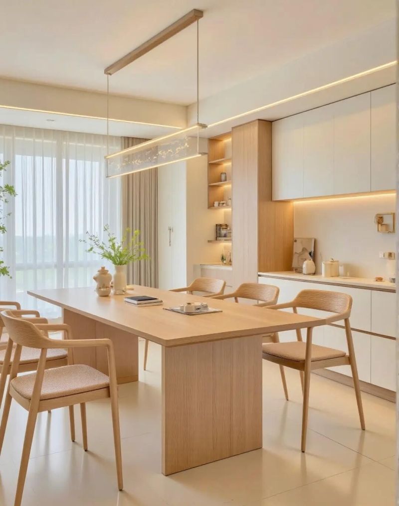 108平原木奶油风设计，收纳设计的也是一绝客厅歺厅，房间都好多 - 家居知识