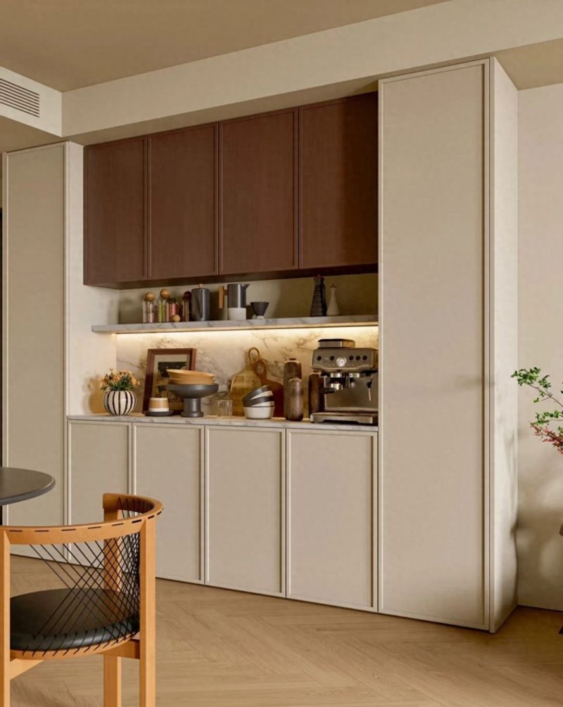 中古风餐边柜，凹凸设计打造复古格调