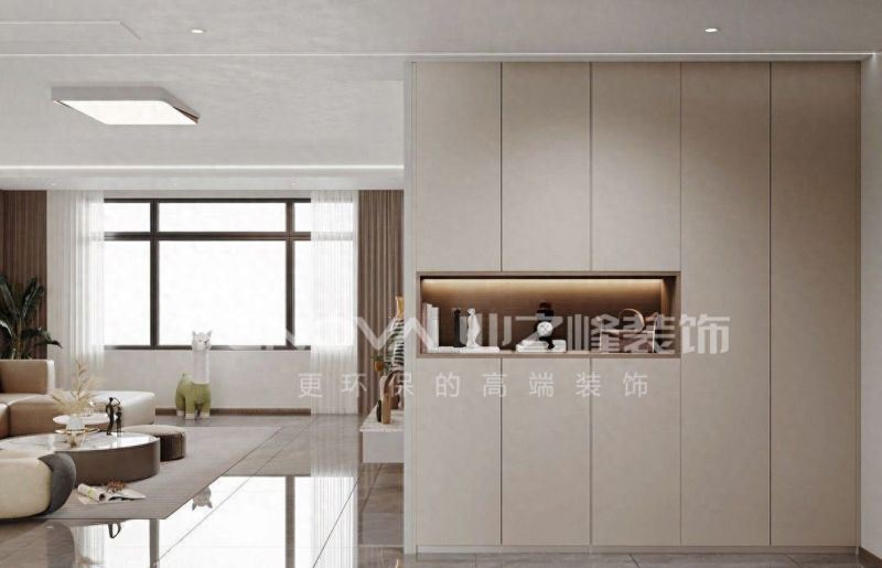 155㎡意式现代风装修案例，唐山熙湖九里雅居设计