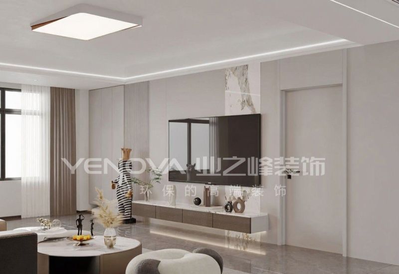 155㎡意式现代风装修案例,唐山熙湖九里雅居设计 唐山熙湖九里155平方米意式现代风格装修效果案例|业之峰装饰 - 家居知识