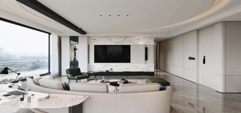 大平层现代轻奢风该有的样子！ - 家居知识