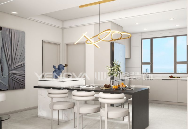 126㎡现代风格装修案例,唐山中海九樾雅居设计解析 | 业之峰装饰 唐山中海九樾126平方米现代风格装修效果案例|业之峰装饰 - 家居知识