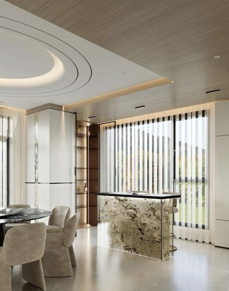 360㎡现代轻奢风格装修设计,打造优雅与质感并存的生活空间 360㎡丨现代轻奢风格装修设计 - 家居知识