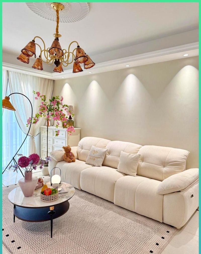 花8万装出奶油风小家，客厅卧室都治愈，邻居来参观直接抄作业！ - 家居知识