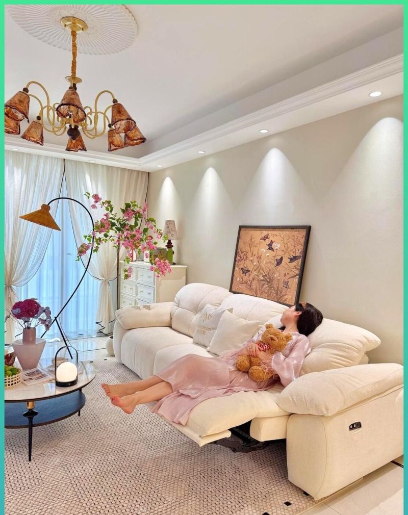 花8万装出奶油风小家，客厅卧室都治愈，邻居来参观直接抄作业！ - 家居知识