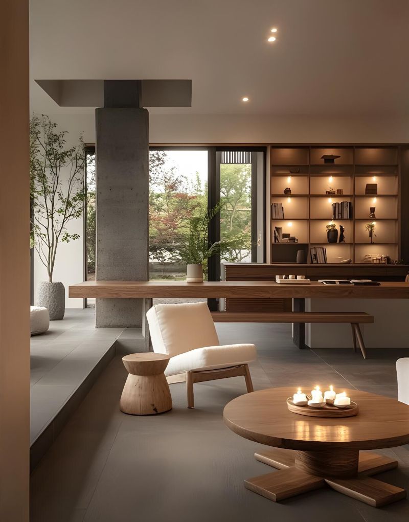 侘寂风+地台书房,装修界新晋黑马组合 侘寂风+地台书房|就它俩堪比装修界黑马· - 家居知识