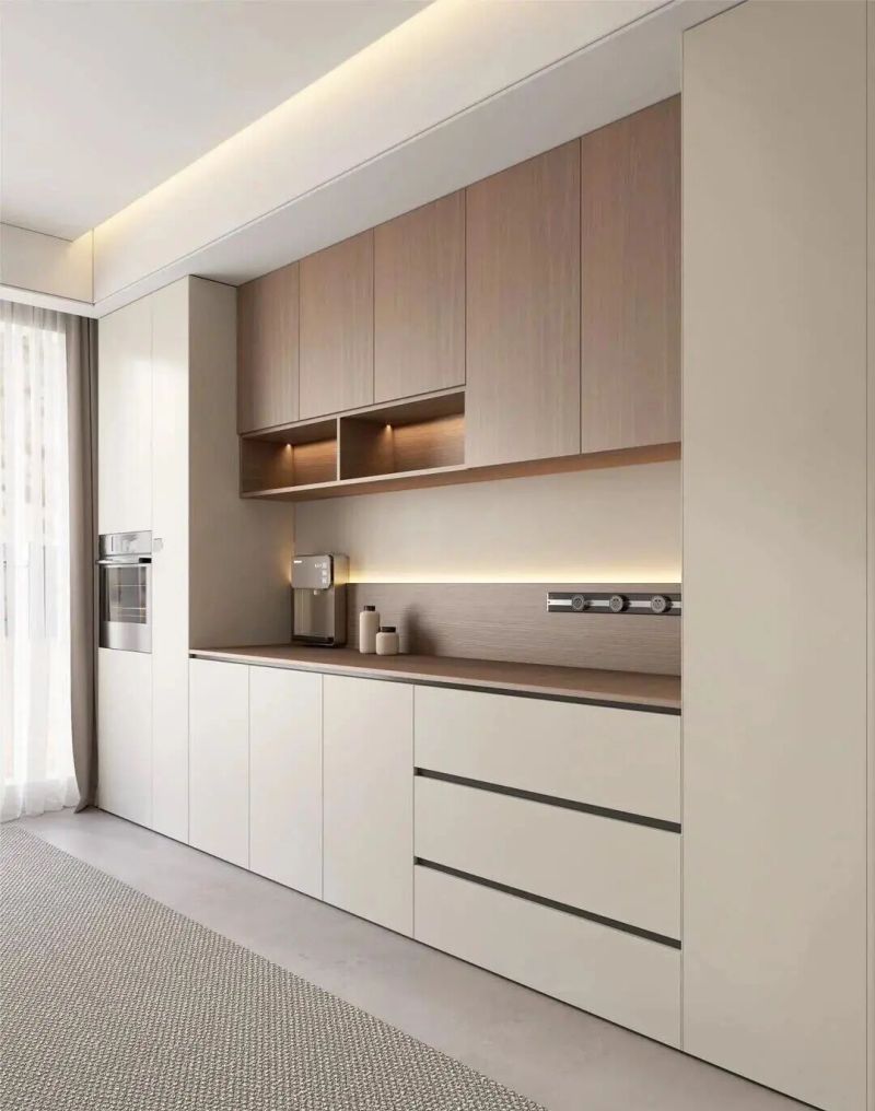 极简百搭餐边柜设计思路get上深下浅 - 家居知识