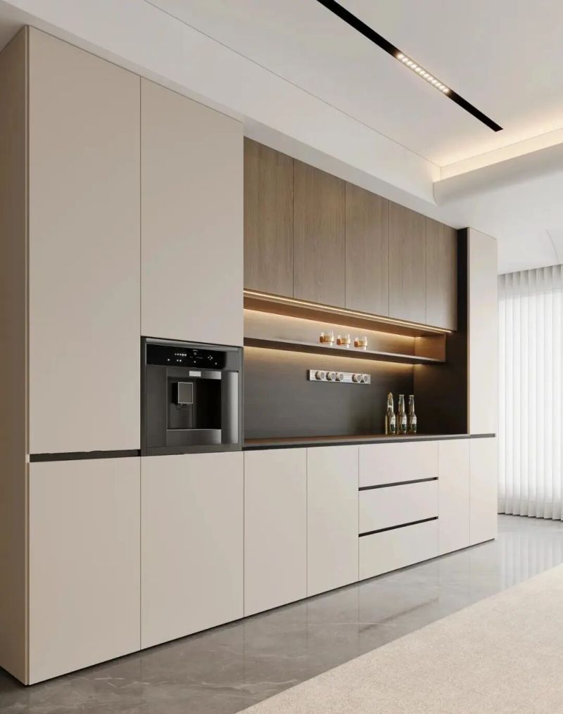 极简百搭餐边柜设计思路get上深下浅 - 家居知识