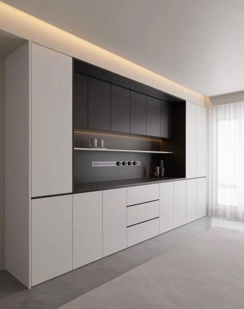 极简百搭餐边柜设计思路get上深下浅 - 家居知识