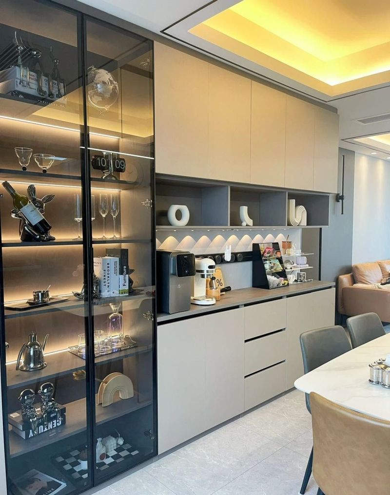 定制餐边柜设计,打造实用又美观的居家收纳空间 定制餐边柜设计 - 家居知识