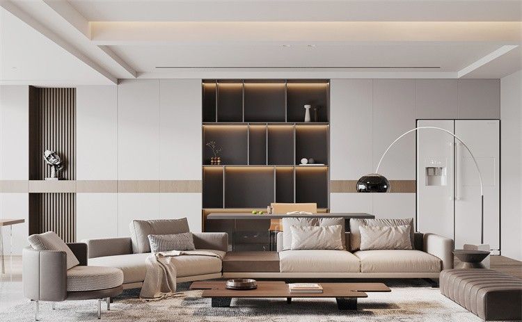 合肥置地双玺155㎡现代风格装修设计案例分享 合肥置地双玺155㎡现代风格装修设计 - 家居知识