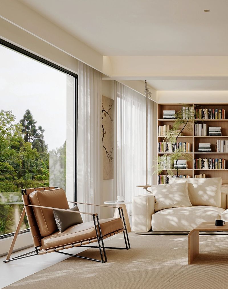 160平现代原木风,满墙书香与留白艺术,打造理想家居范本 160平现代原木风,满墙书香,一方留白。这才是理想中家的样子 - 家居知识