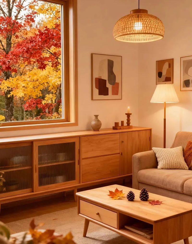 原木风邂逅秋日,温柔沁入心扉 当原木风遇上秋天,温柔到骨子里 - 家居知识